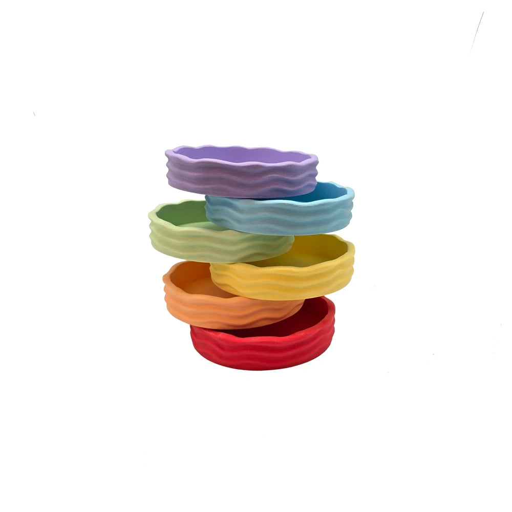 Grennn Bacs de jeu colorés - Grennn x Little Botanic Label Waves