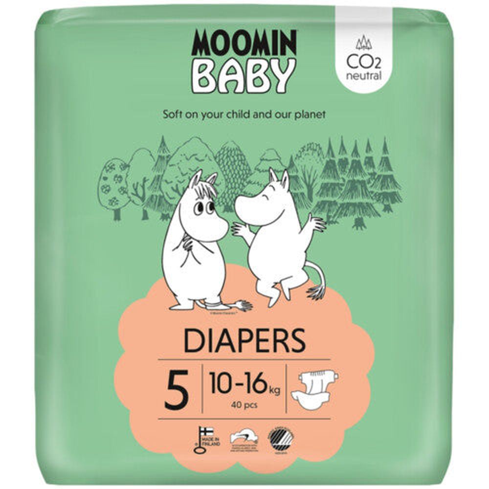 Couches Moomin Baby taille 5, 40 pièces. 10-16 kg