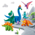 Hey Clay Pâte auto-durcissante Dino - 15 pots