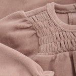 txt
Huttelihut Robe en velours - Fauve