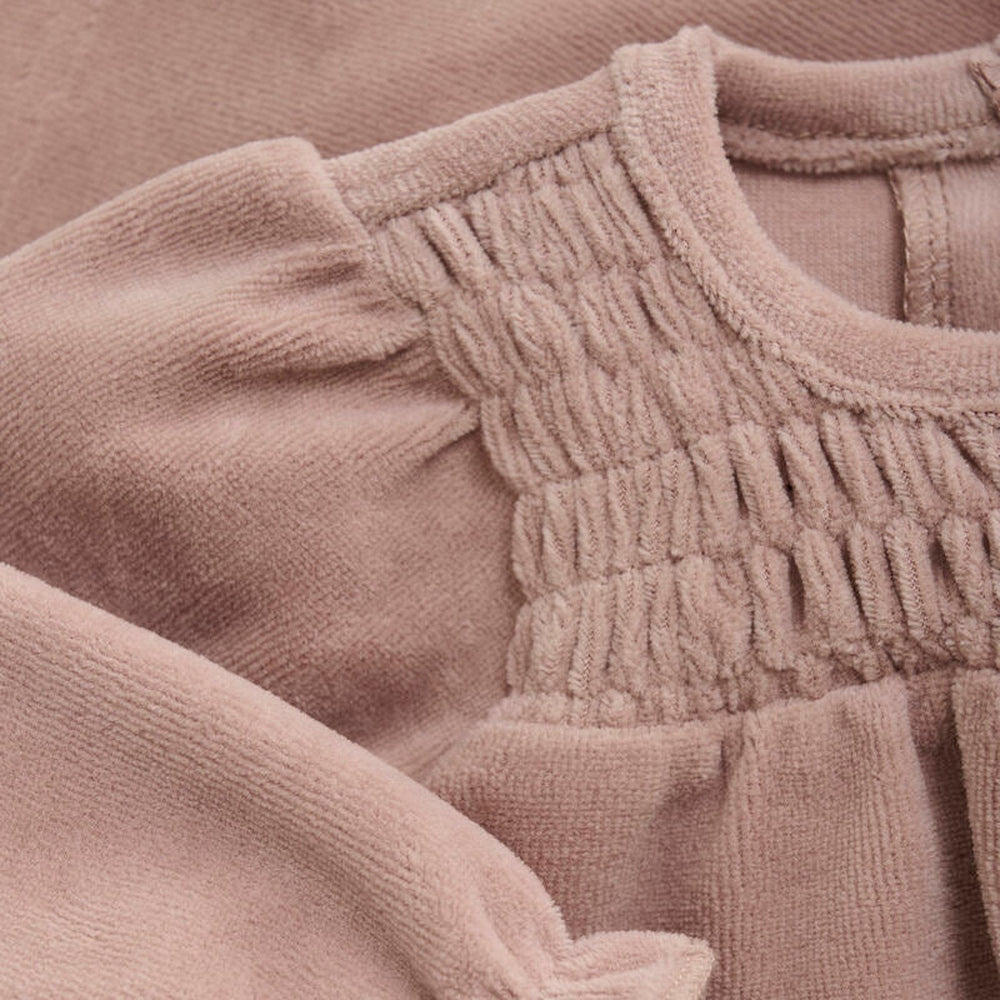 txt
Huttelihut Robe en velours - Fauve