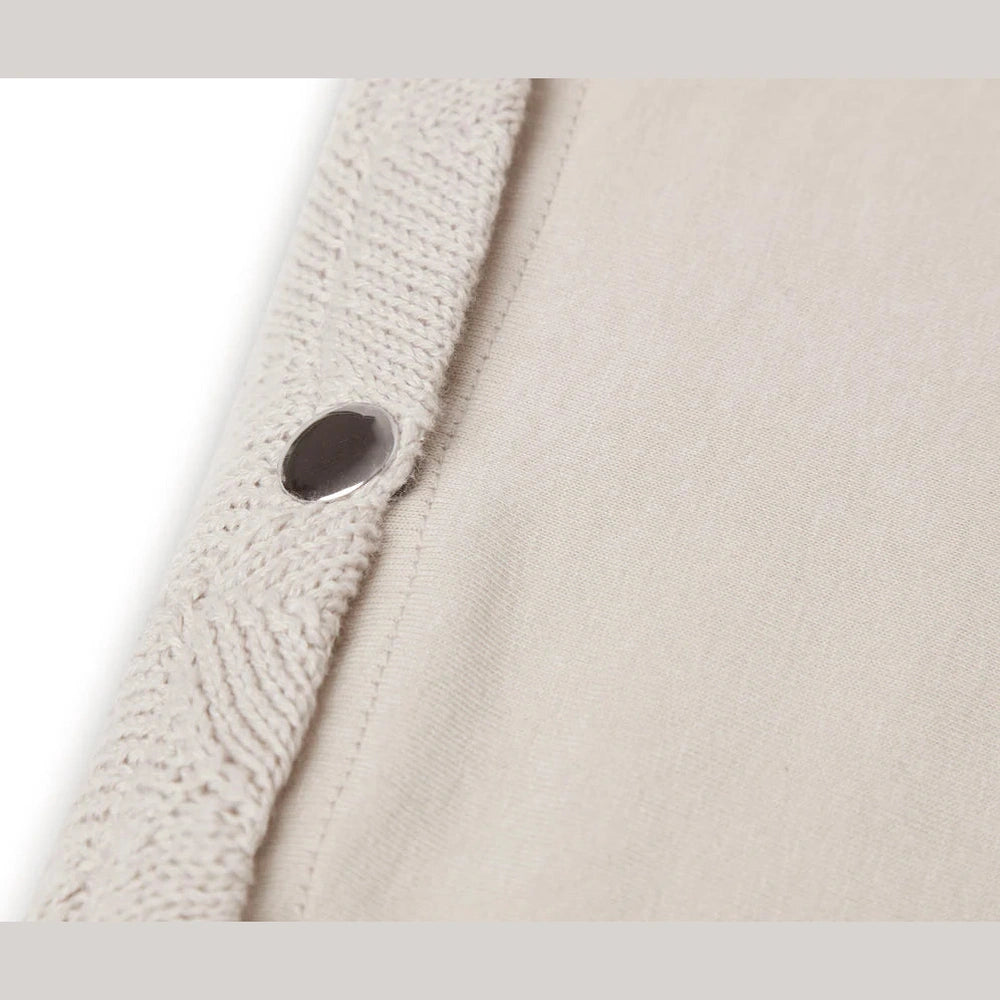 Housse pour matelas à langer/coussin de toilette en éponge 50x70cm - Shell Knit Nougat
