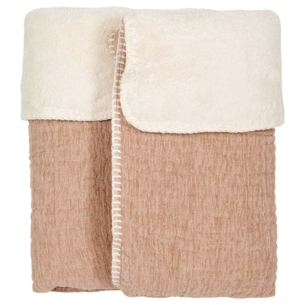 Couverture pour lit bébé Koeka Teddy Rivoli - Caffe | Couverture pour bébé