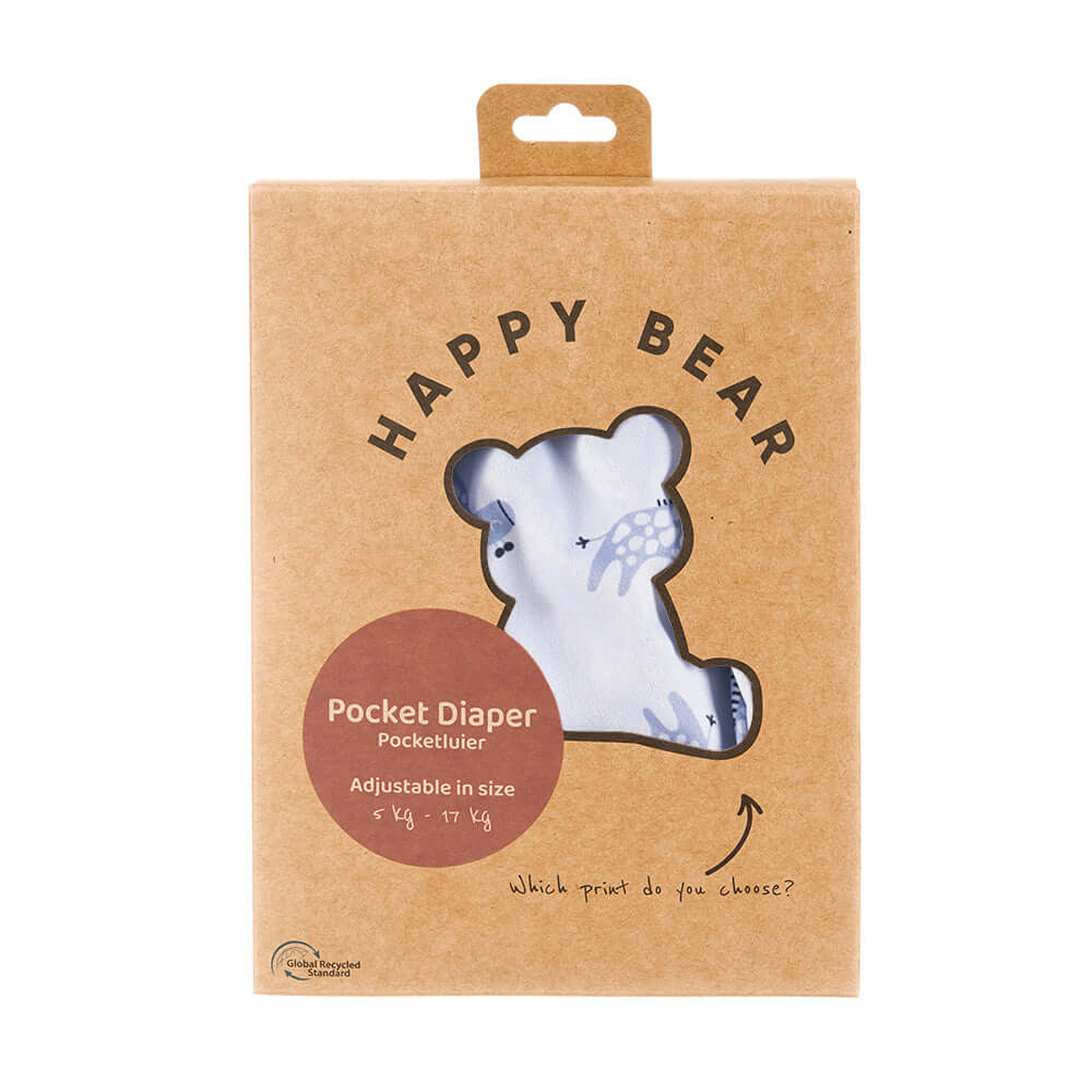 Happy Bear Couche lavable à poche - Girafe