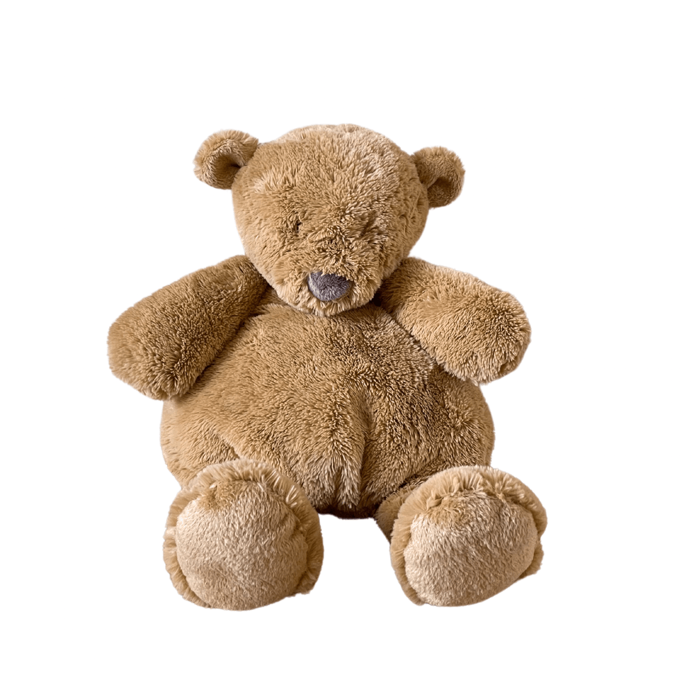 Dimpel Noann 30 cm assis - Almond | Ours en peluche Dimpel