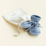 Hvid Original Booties 0-9m - bleu clair