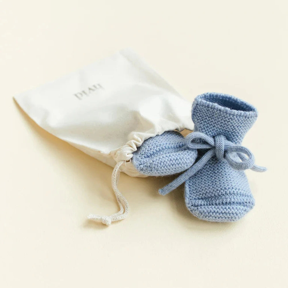 Hvid Original Booties 0-9m - bleu clair