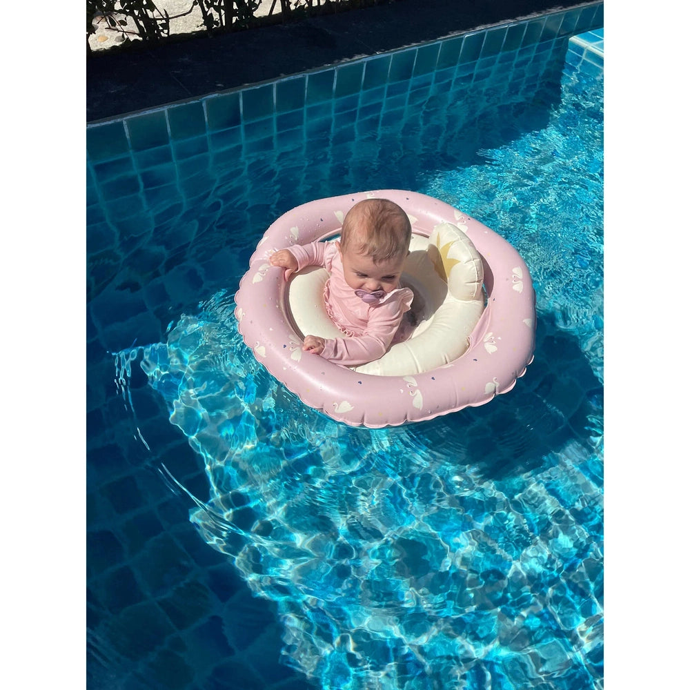 Vanilla Copenhagen Bouée de natation bébé / anneau de natation - cygne rose