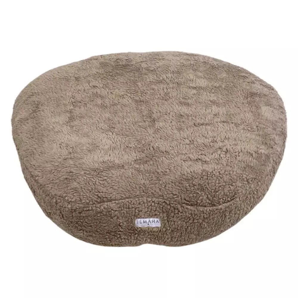 Housse Teddy pour coussin double - taupe