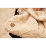 Jollein Chancelière Groupe 0+ 3/5 points - Check Knit Oatmeal