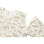 Jollein Gigoteuse d'hiver pour bébé avec manches amovibles 2,5 à 3,5 TOG - Animals Olive Green
