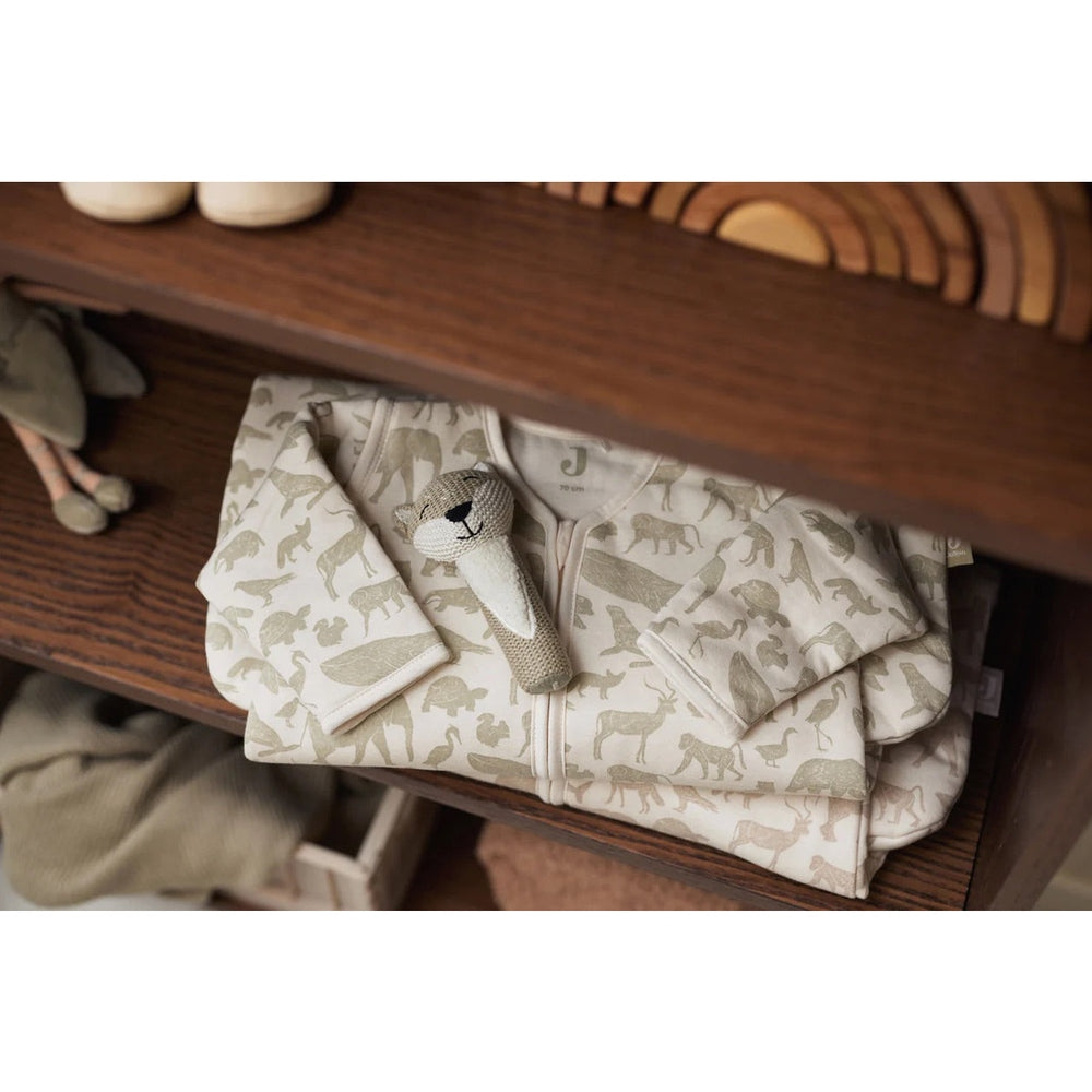 Gigoteuse d'hiver bébé Jollein avec manches amovibles 2,5 à 3,5 TOG - Animals Olive Green