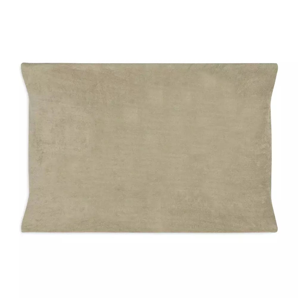 Housse de matelas à langer en éponge 50x70cm - vert olive - lot de 2