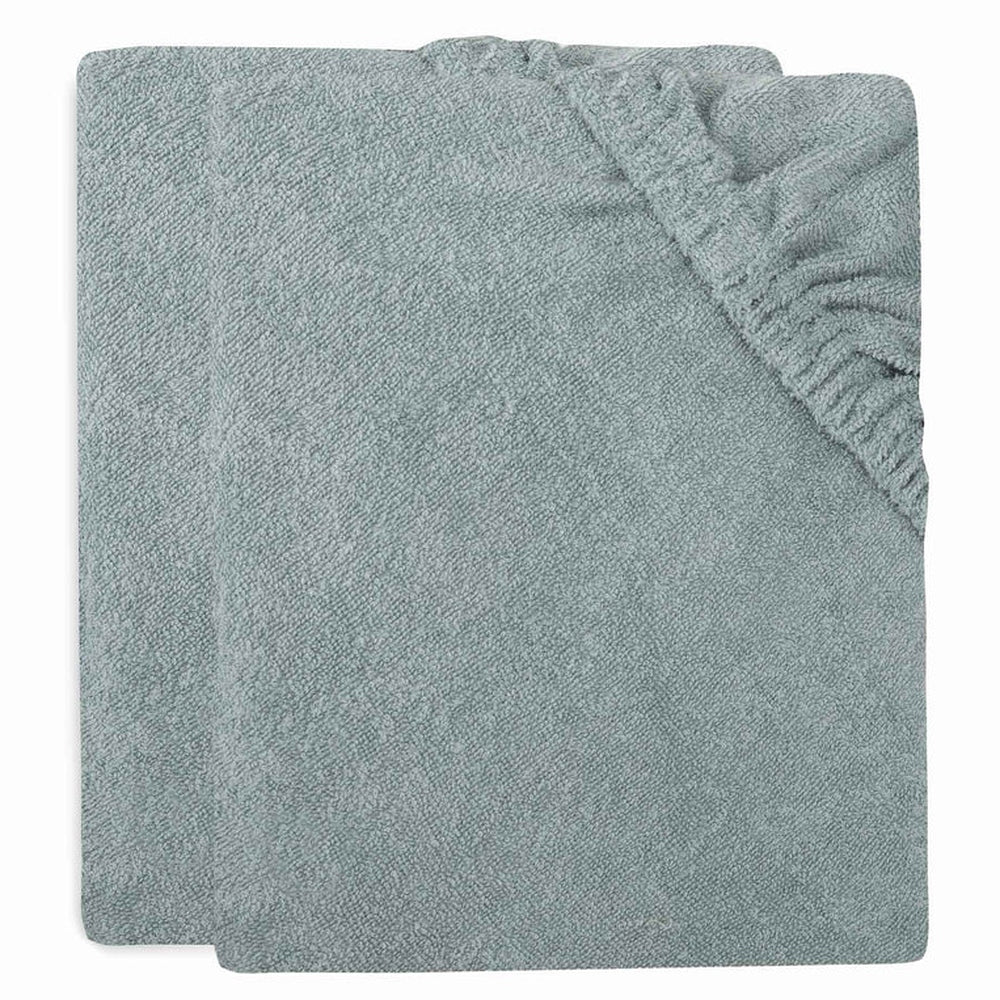 Housse Jollein pour matelas à langer en éponge 50x70cm - vert océan, lot de 2