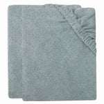 Housse Jollein pour matelas à langer en éponge 50x70cm - vert océan, lot de 2