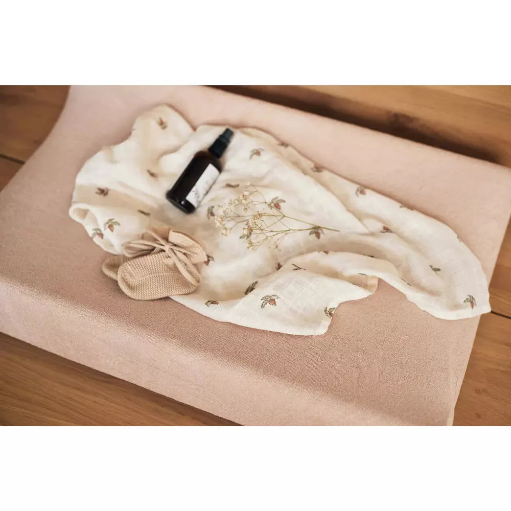 Housse de matelas à langer en éponge 50x70cm - Wild Rose - lot de 2