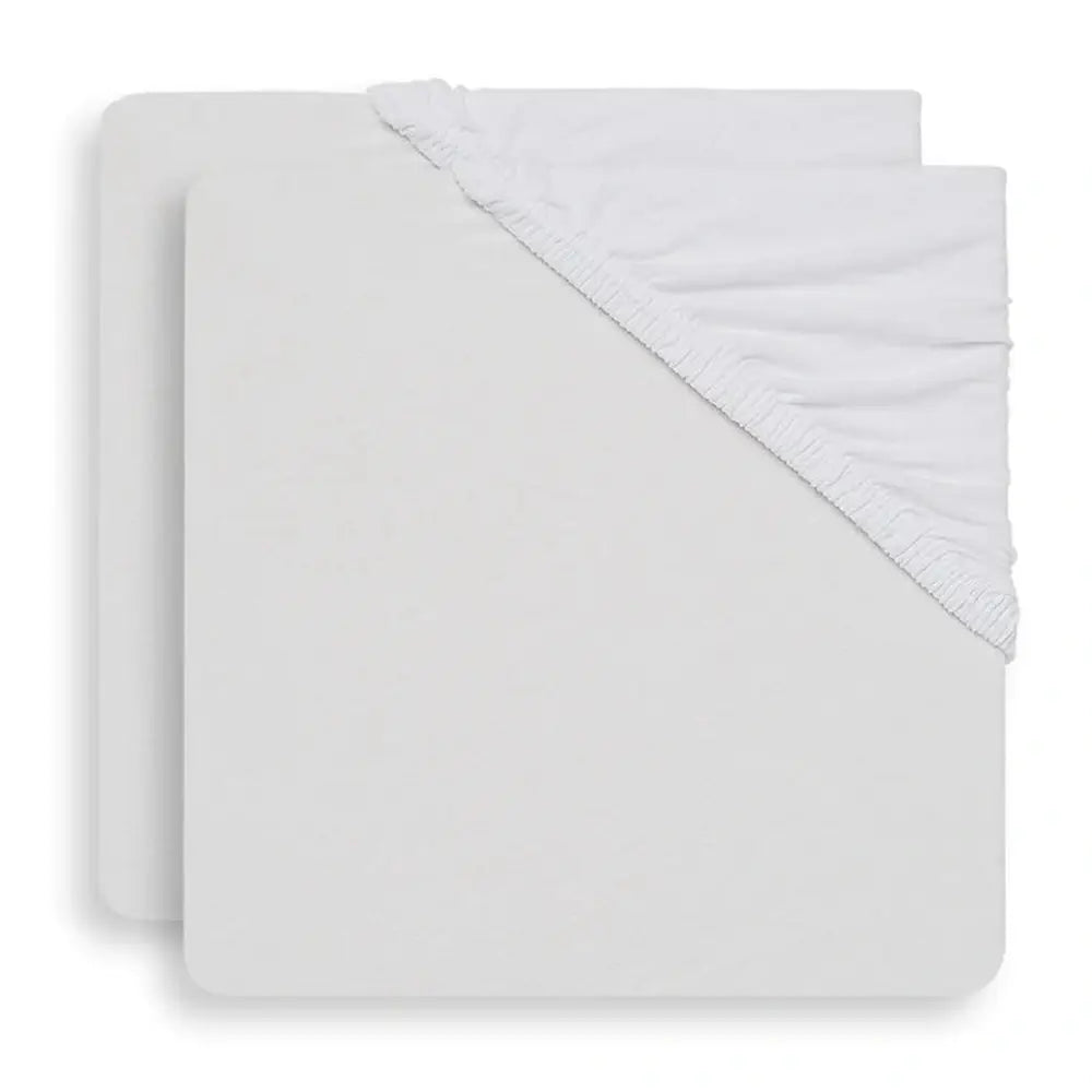 Drap-housse pour parc 2 pack - 75X95 cm - jersey - blanc