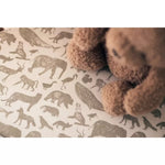 Drap-housse en jersey 40/50x80/90cm animaux vert olive