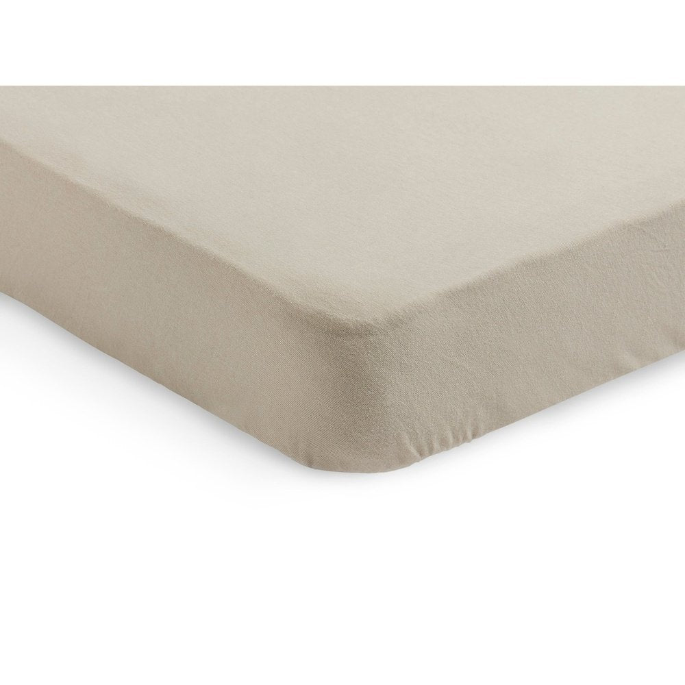 Drap-housse 60X120Cm - jersey - nougat - lot de 2