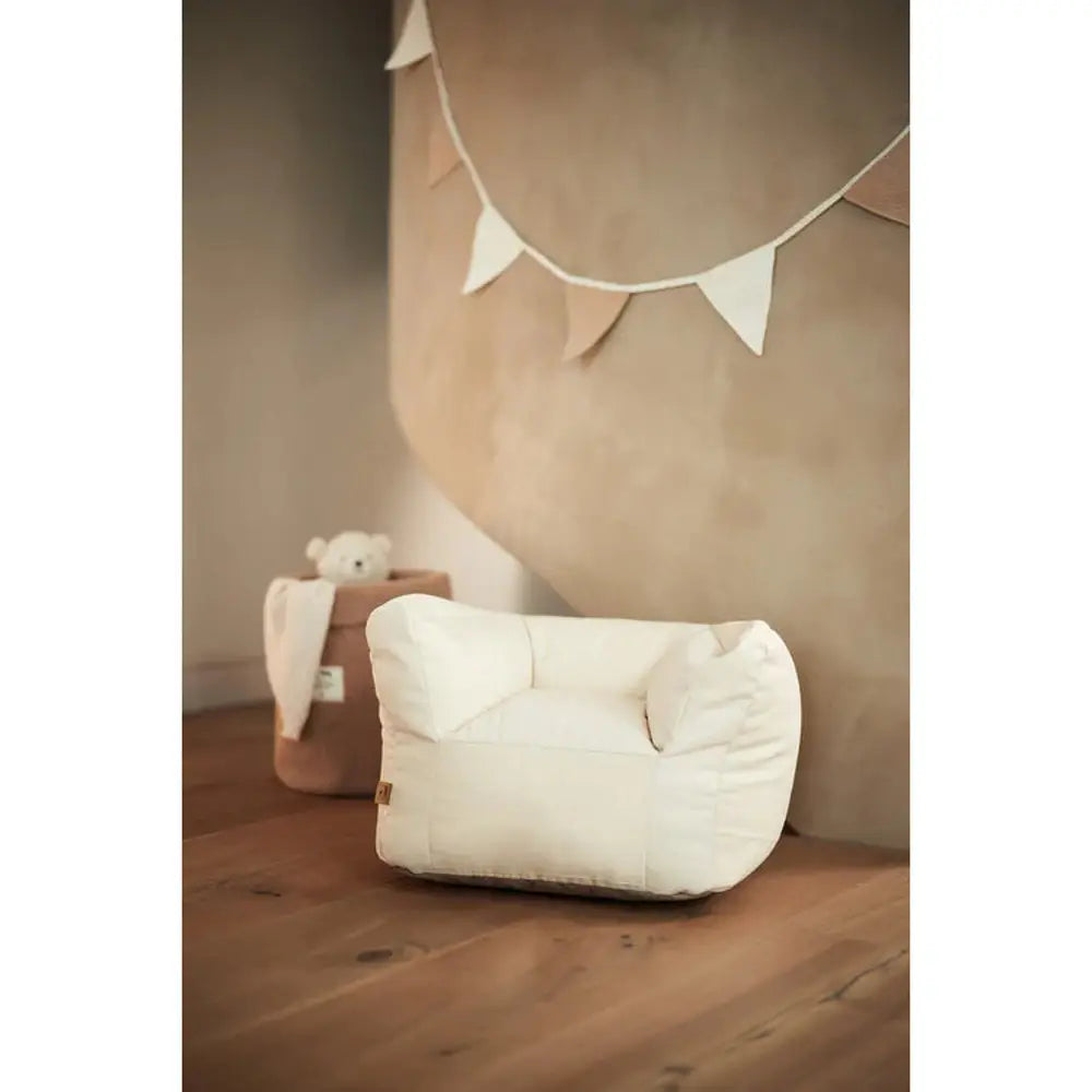 Fauteuil enfant en twill - naturel