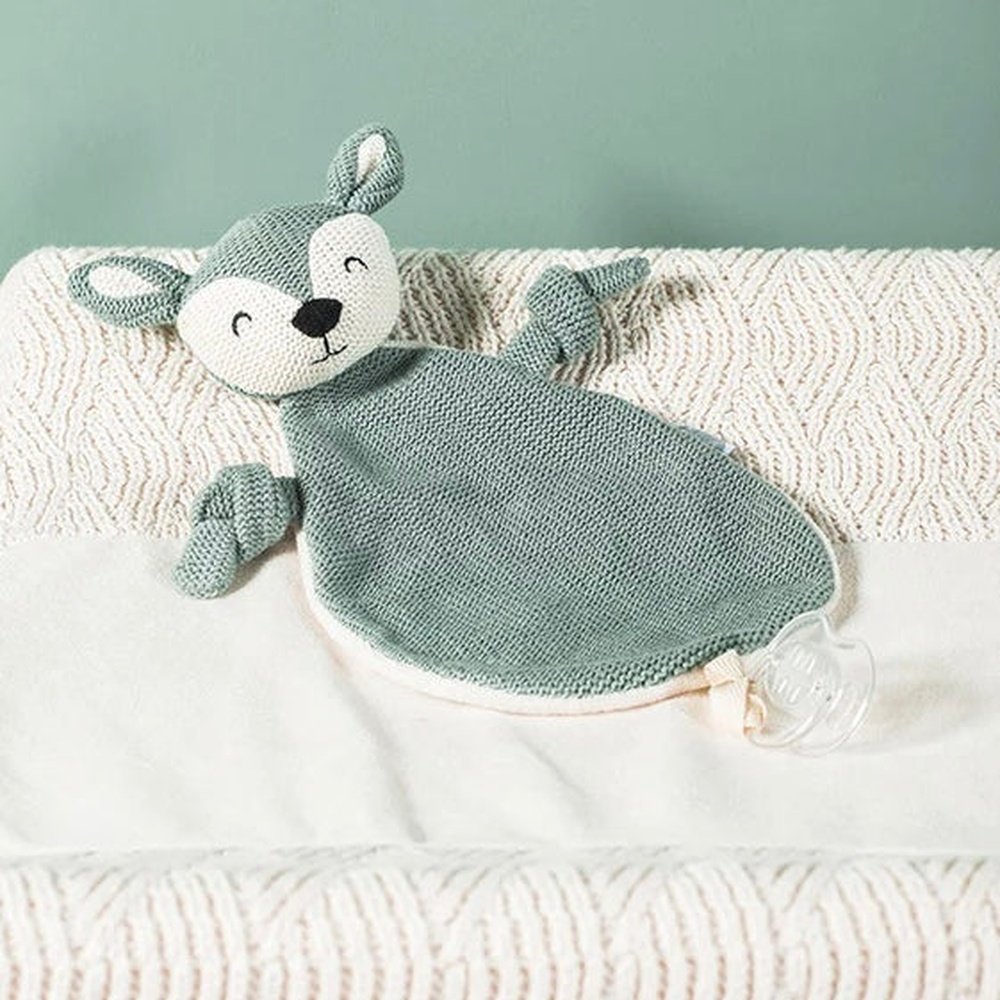 Doudou cerf - vert cendré