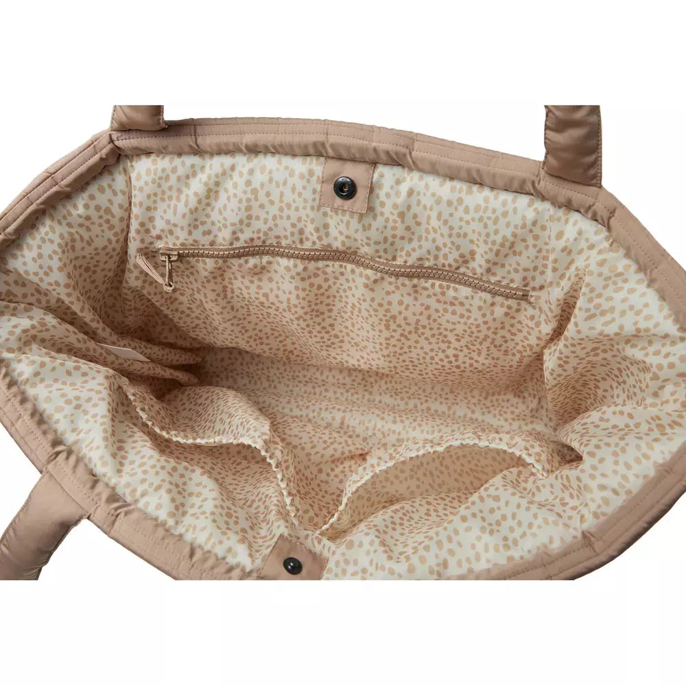 Sac à langer matelassé - biscuit -