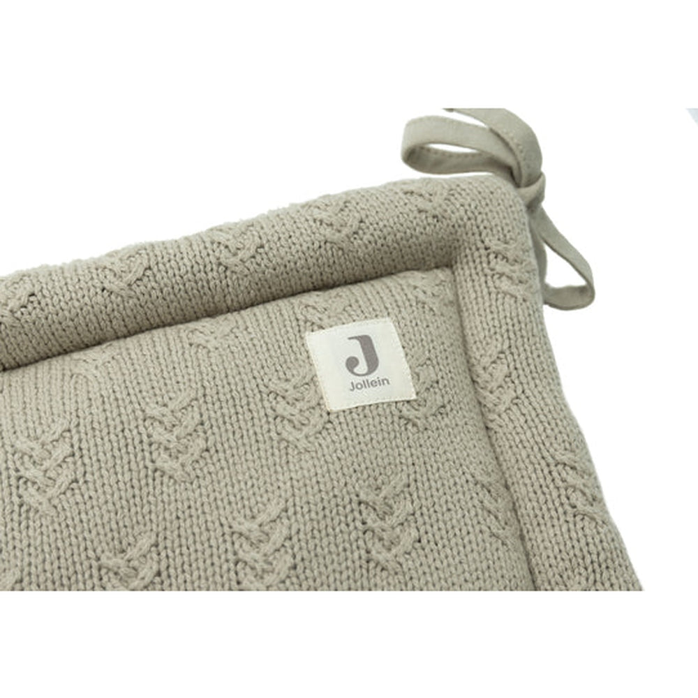 Jollein tour de parc / tour de parc bébé / tour de lit 180x30 cm - Soft Waves vert olive