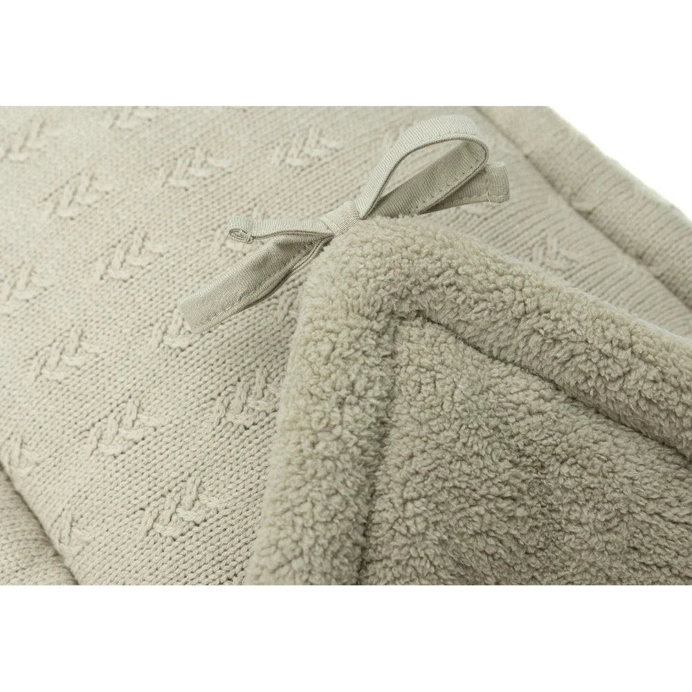 Jollein tour de parc / tour de parc bébé / tour de lit 180x30 cm - Soft Waves vert olive