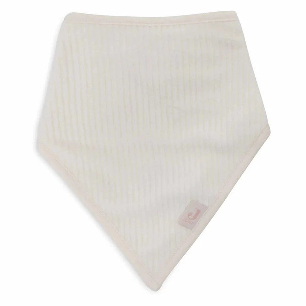 Jollein bavoir bandana - velours côtelé rose sauvage / ivoire, lot de 2