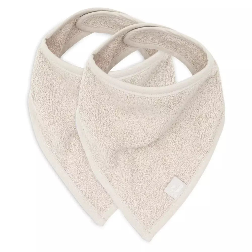Lot de 2 bavoirs bandana Nougat