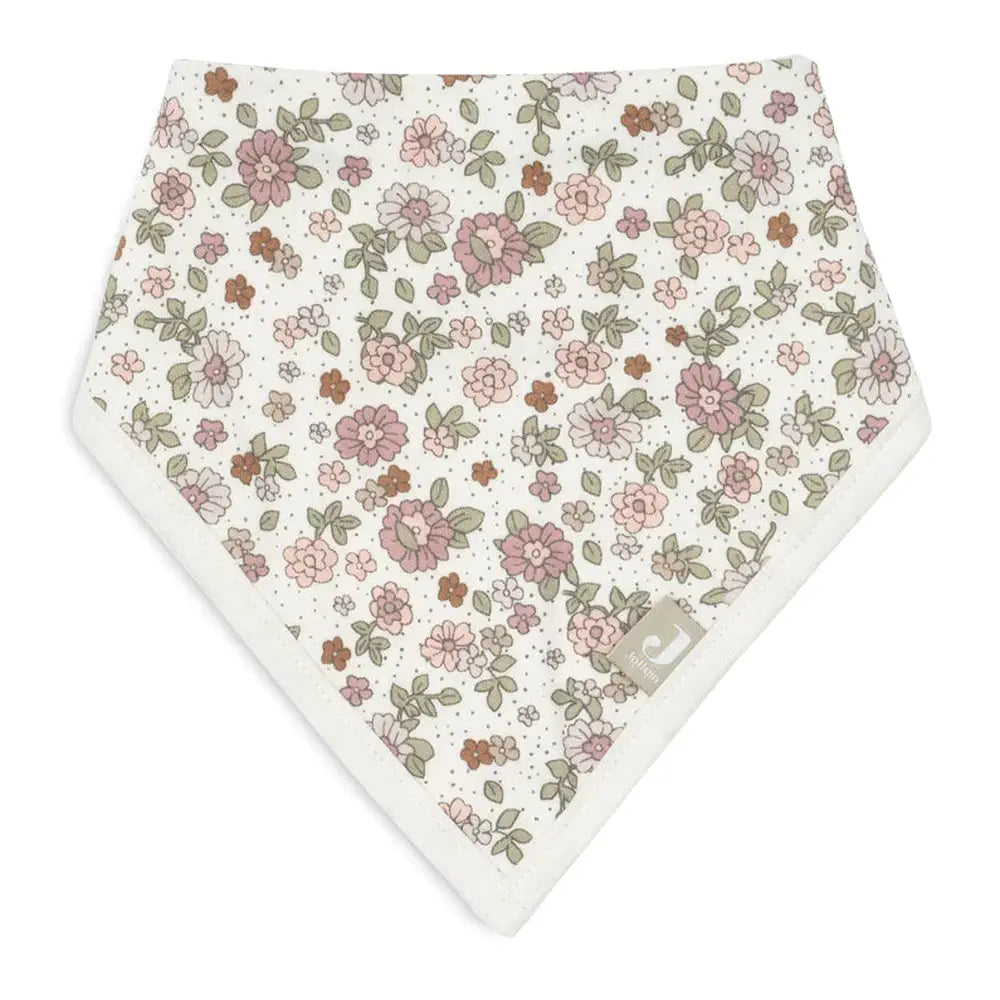 Jollein bavoir bandana - Fleurs rétro lot de 2