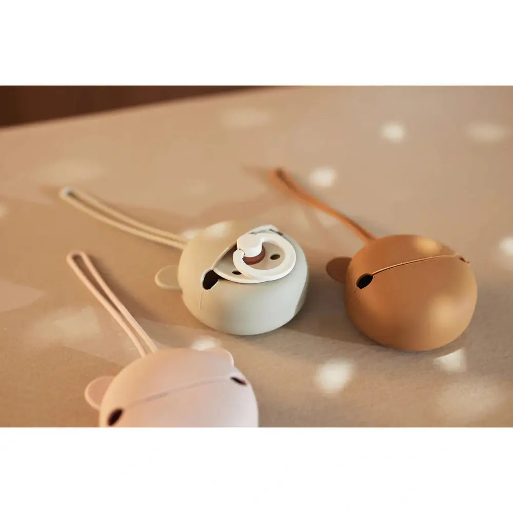 Attache-tétine en silicone - Caramel