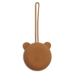 Porte-sucette en silicone - Caramel