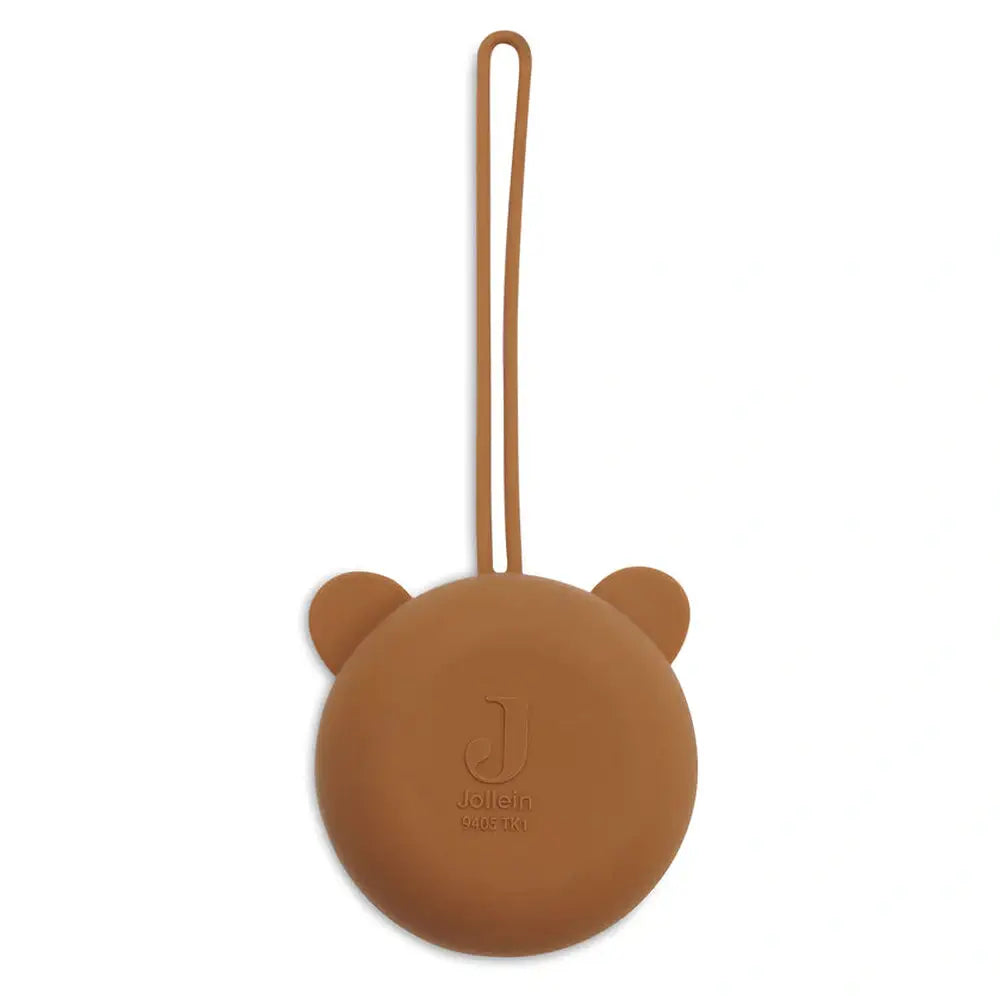 Porte-sucette en silicone - Caramel