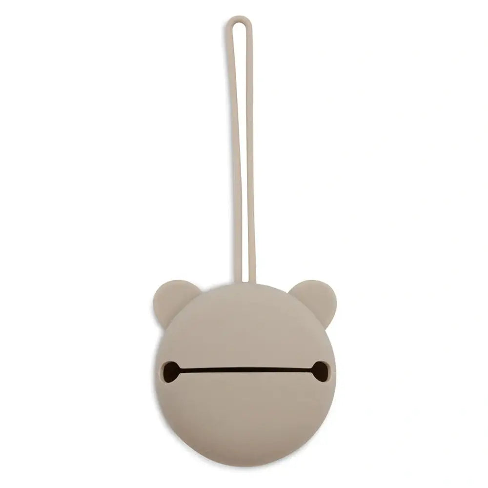 Attache-tétine en silicone - vert olive