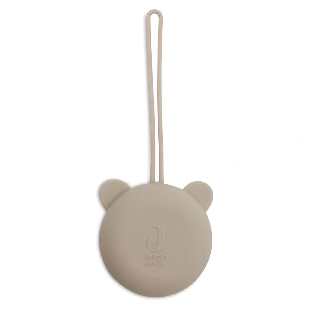 attache-tétine en silicone - vert olive