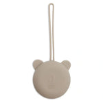 attache-tétine en silicone - vert olive