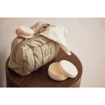 Trousse de toilette / étui matelassé - vert olive
