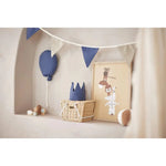 Couronne d'anniversaire 12x35cm - Bleu jean