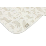 bavoir imperméable à manches longues - Animaux - vert olive