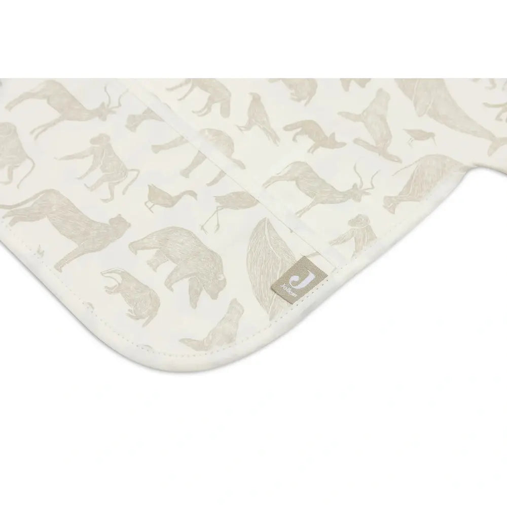bavoir imperméable à manches longues - Animaux - vert olive