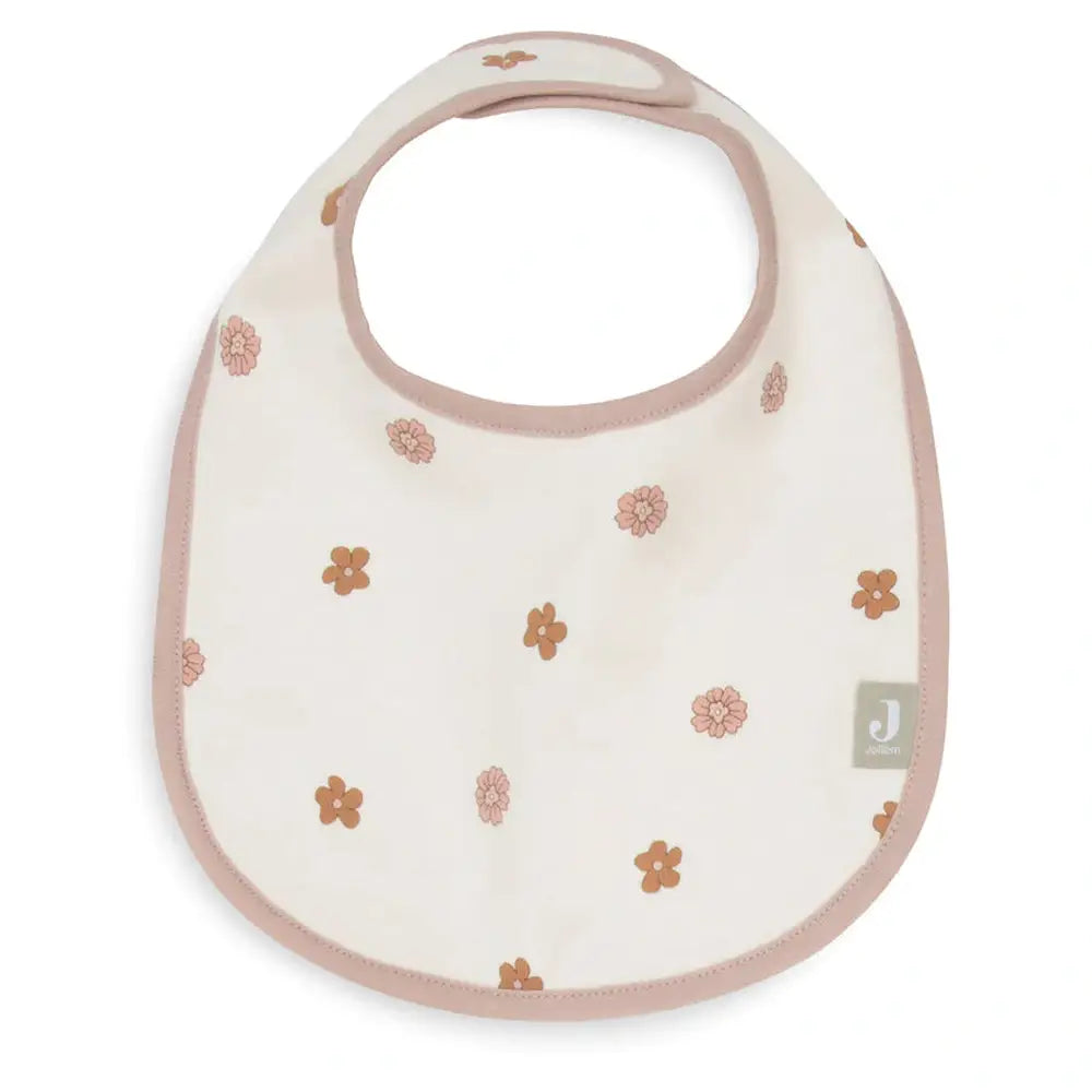 Jollein lot de 5 bavoirs - fleurs rétro