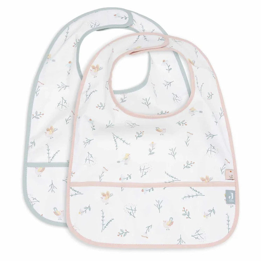 Bavoirs Jollein imperméables, lot de 2 - Lovely Birds