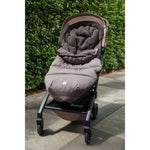 Jollein chancelière pour buggy / poussette - gris matelassé