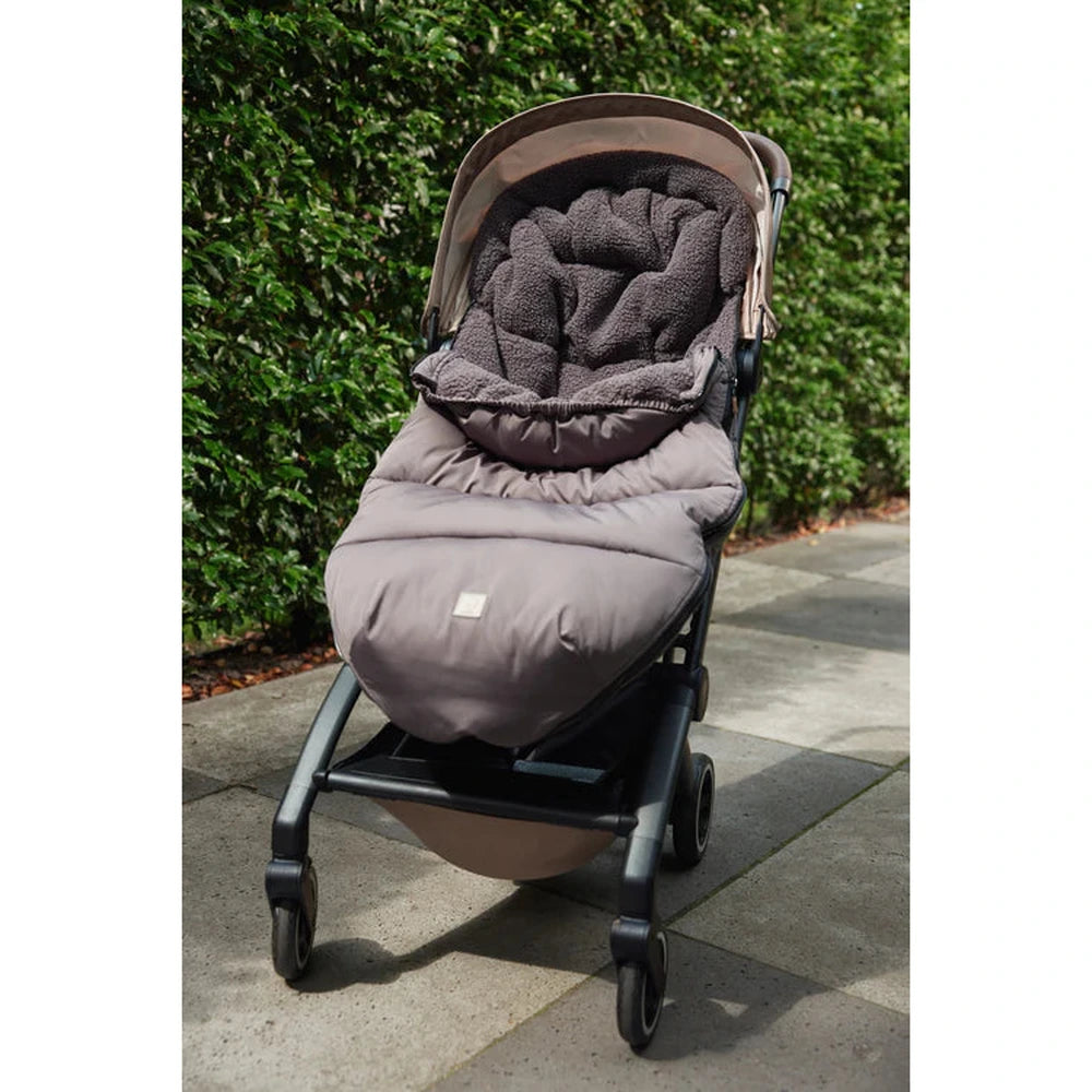 Jollein chancelière pour buggy / poussette - gris matelassé