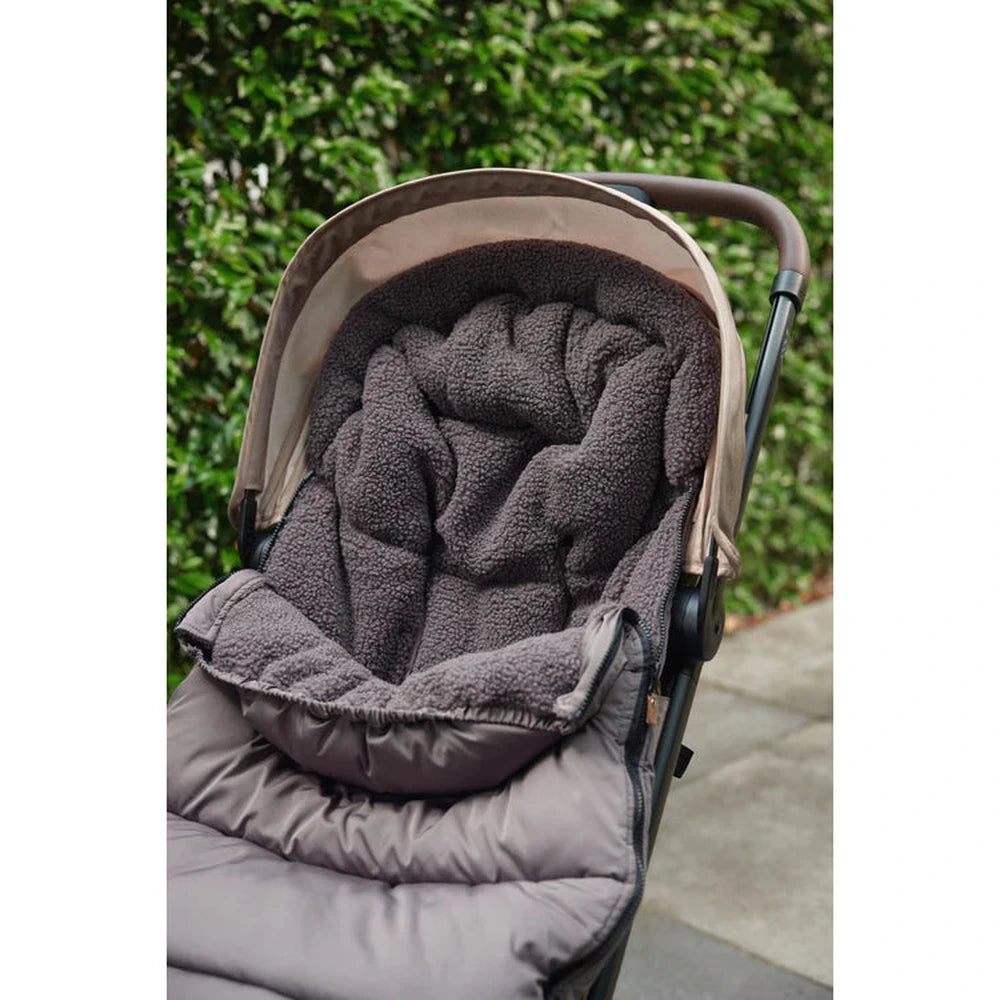Jollein chancelière pour buggy / poussette - gris matelassé
