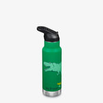 Bouteille isotherme Klean Kanteen avec bouchon sport anti-fuite - Dinosaure