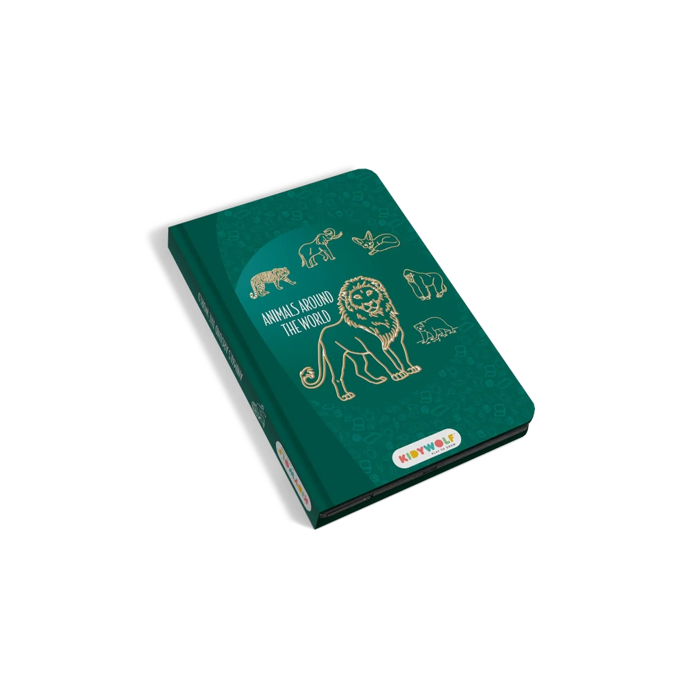 Kidywolf Kidydraw Mini Tablette de dessin - Animaux du monde entier
