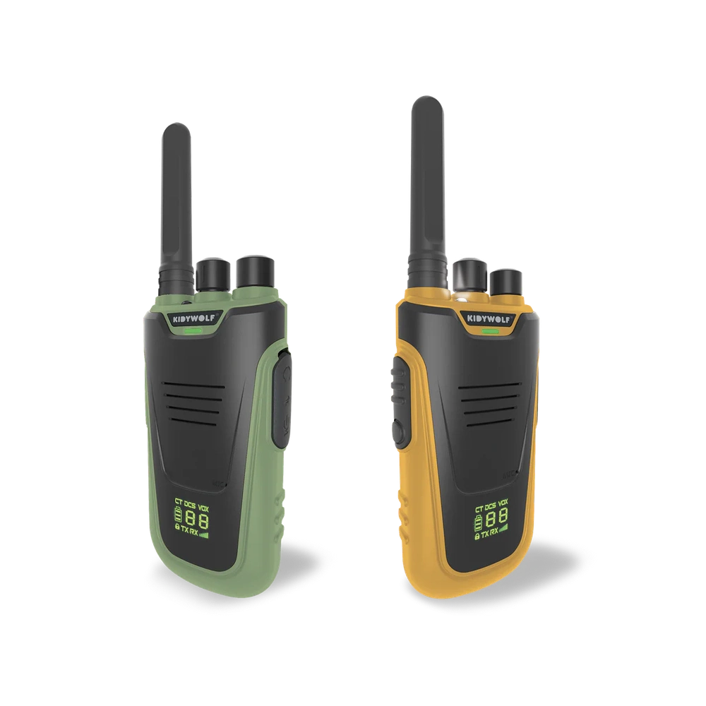 Kidywolf Kidytalk talkies-walkies - vert / orange