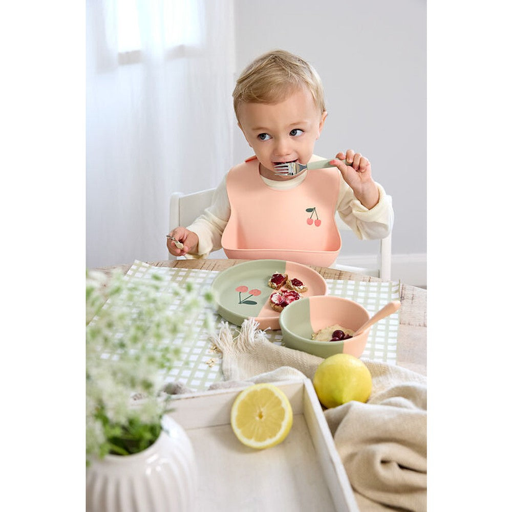 Lässig Assiette en silicone - Happy Fruits Cherry